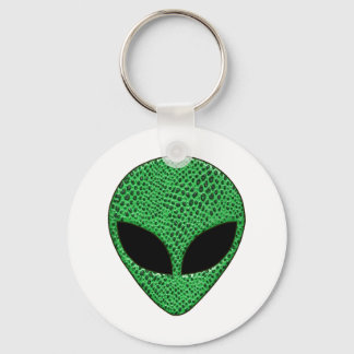 Green Alien Lizard Creature Keychain