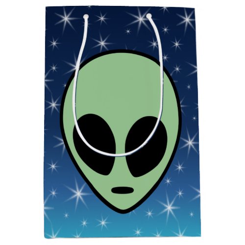 Green Alien Medium Gift Bag