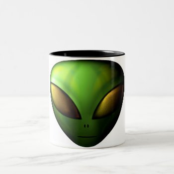 Green Alien Mug by ArtsofLove at Zazzle
