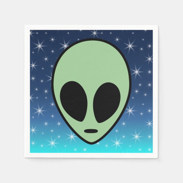 Green Alien Napkins (Front)