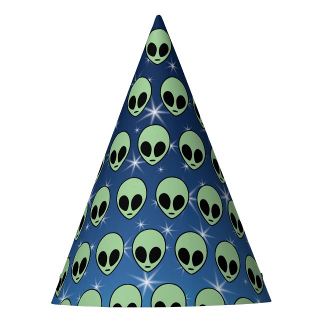 Green Alien Party Hat (Front)