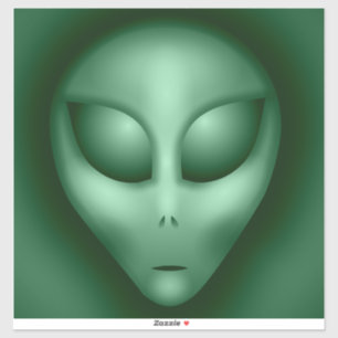 Green Alien Sticker