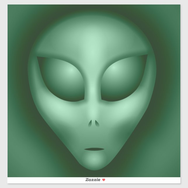 Green Alien Sticker (Sheet)