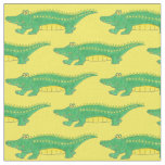Green Aligators Alligator Croc Crocodile Fabric