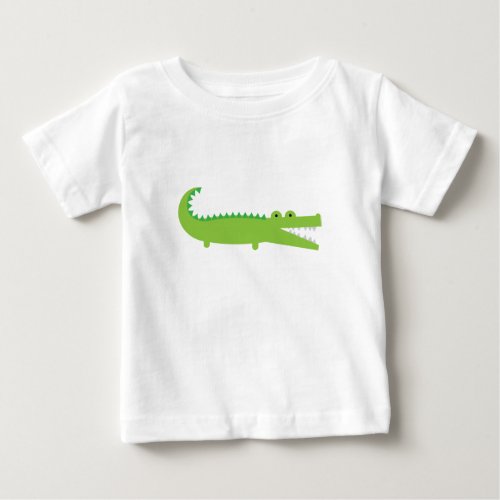Green Alligator Baby T_Shirt