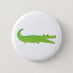 Green Alligator Button at Zazzle