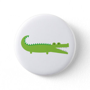 Green Alligator Button