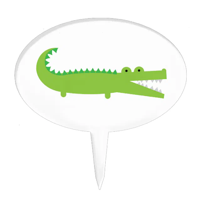 See Ya Later Party Gator Alligator Crocodile Edible Cake Topper Image – A  Birthday Place
