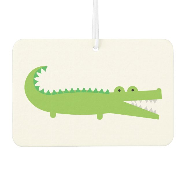 Green Alligator Car Air Freshener (Front)
