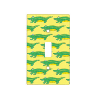Green Alligator Croc Crocodile Gator Animal Light Switch Cover
