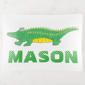 Green Alligator Croc Crocodile Gator Animal Trinket Tray