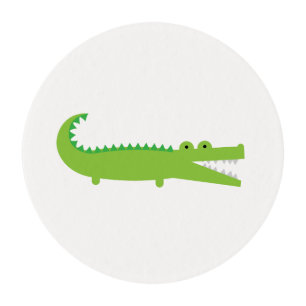Green Alligator Edible Frosting Sheets