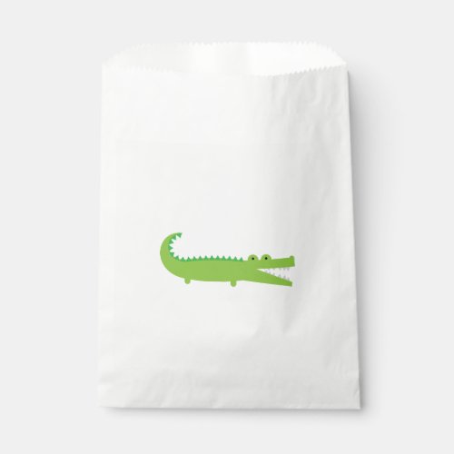 Green Alligator Favor Bags