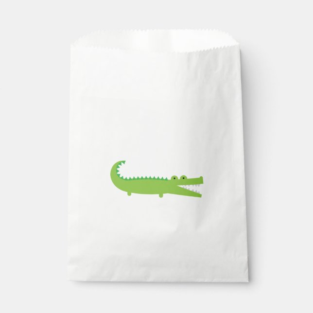 Green Alligator Favor Bags (Front)