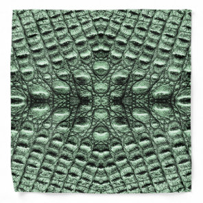 Green Alligator Leather  Bandana