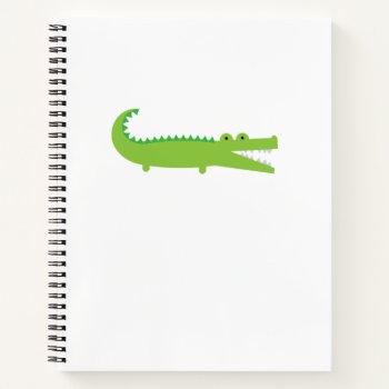 Green Alligator Notebook by imaginarystory at Zazzle