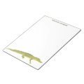 Green Alligator Personalized Writing Paper Notepad | Zazzle