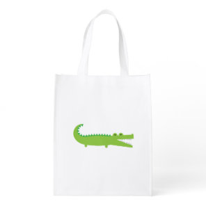 Green Alligator Reusable Bag