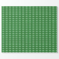 Modern Deep Forest Green Minimalist Monogram Wrapping Paper