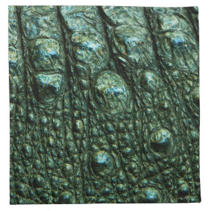 Green Alligator Skin Texture Cloth Napkin