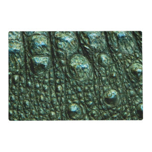 Green Alligator Skin Texture Placemat