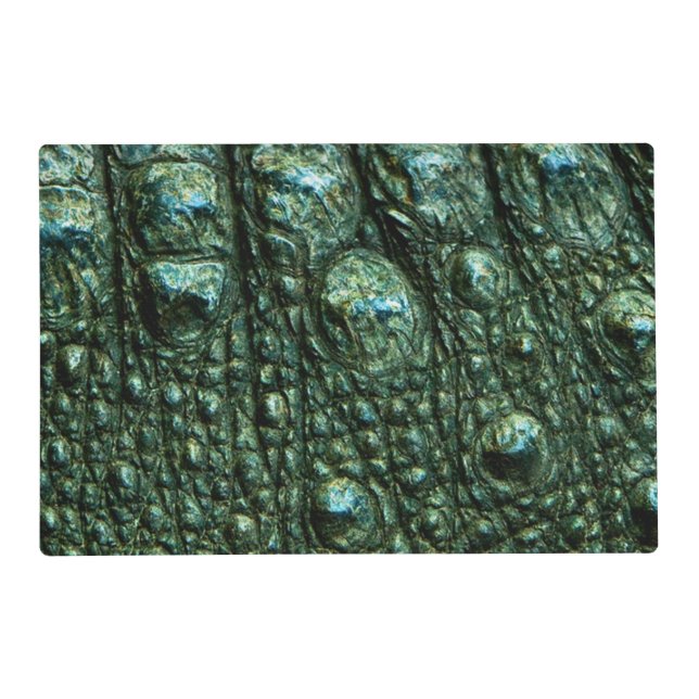 Green Alligator Skin Texture Placemat (Front)