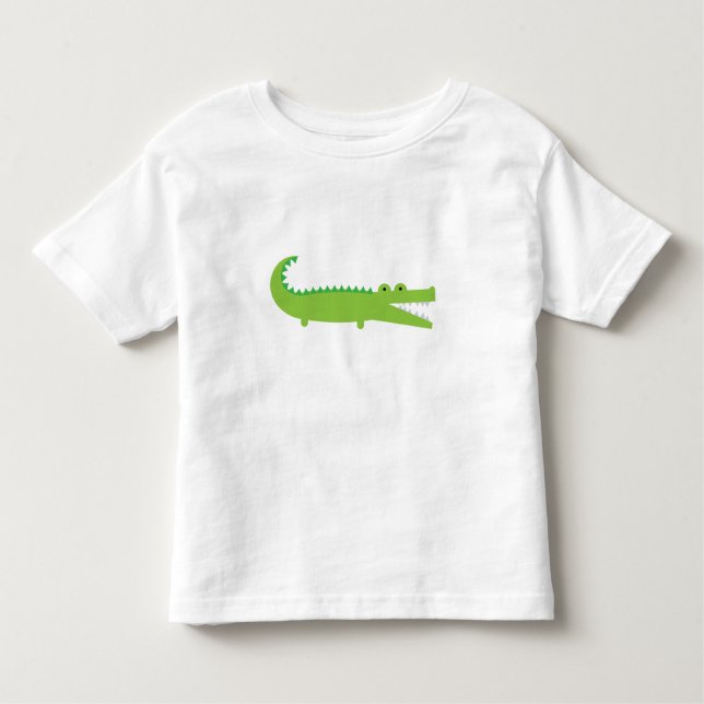 Green Alligator Toddler T-shirt (Front)