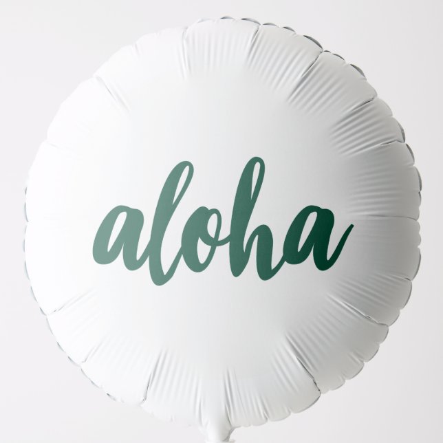 Green Aloha Balloon (Front)