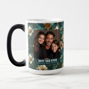 Green Amaryllis Garden Happy Fathers Unique Color Morph Mug