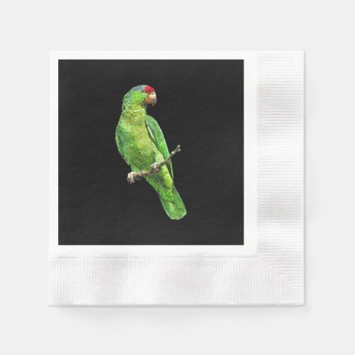 Green Amazon Parrot Bird T Napkins