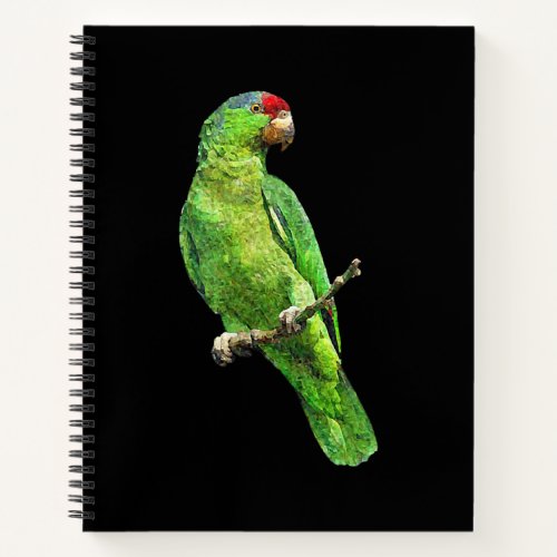 Green Amazon Parrot Bird T Notebook