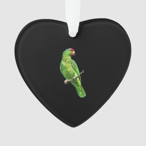 Green Amazon Parrot Bird T Ornament