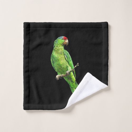 Green Amazon Parrot Bird T Wash Cloth