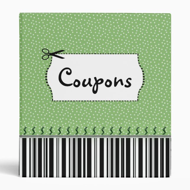 Green and Barcode Binder (Front)