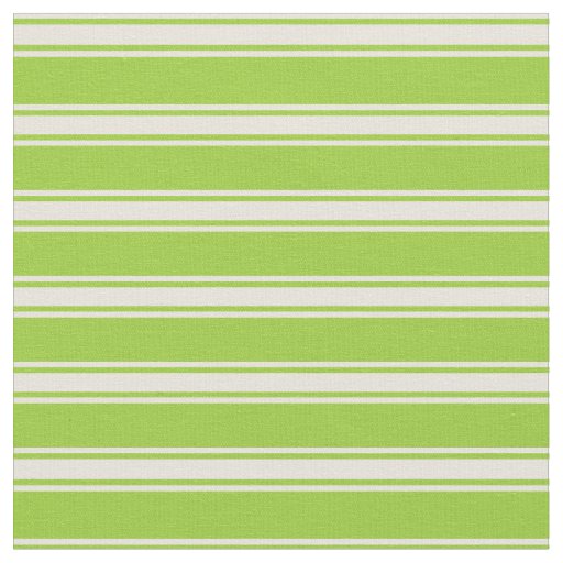 Green and Beige Colored Lines Fabric