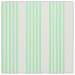 Green and beige five stripes pattern fabric