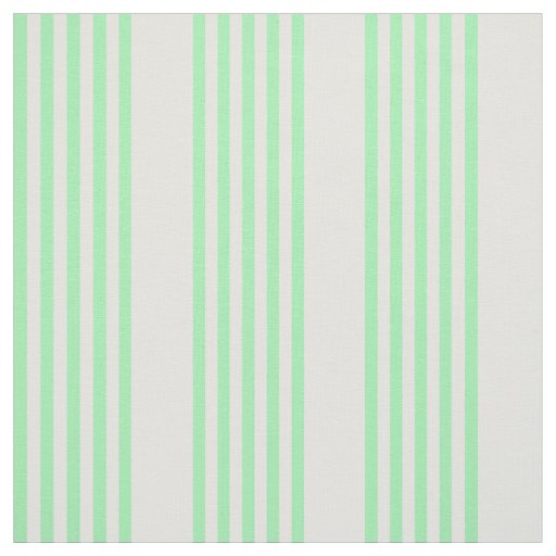 Green and beige five stripes pattern fabric