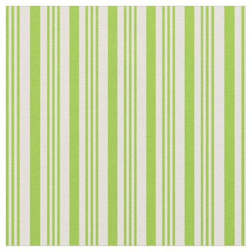 Green and Beige Striped/Lined Pattern Fabric