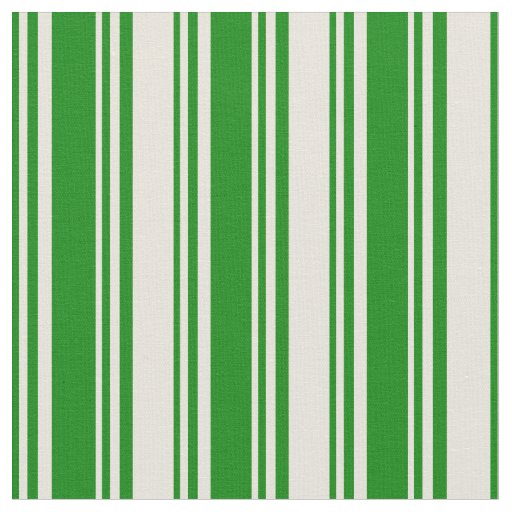 Green and Beige Striped Pattern Fabric