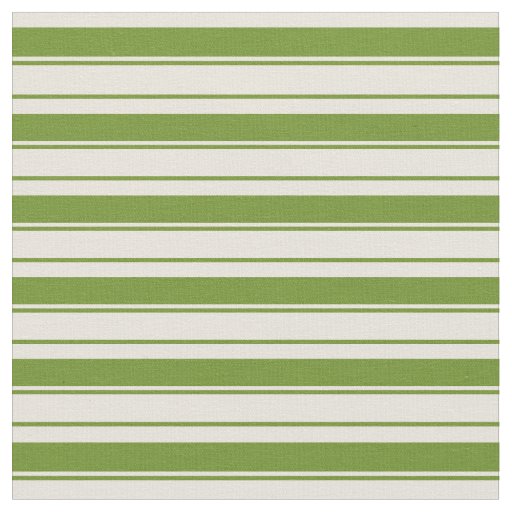 Green and Beige Striped Pattern Fabric