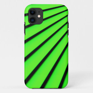 Green and Black Abstract iPhone 11 Case