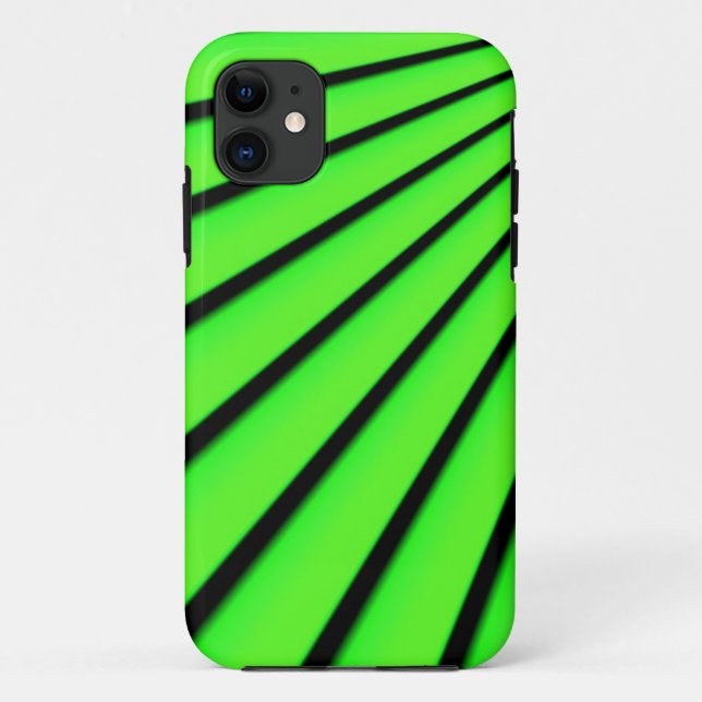 Green and Black Abstract Case-Mate iPhone Case (Back)