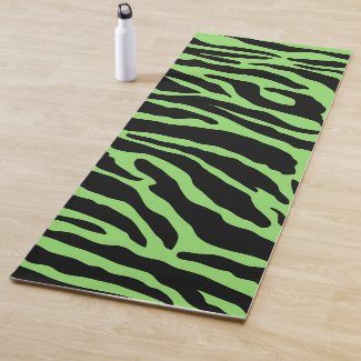 Green and Black Animal Print Stripes