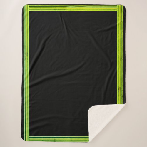 Green and Black Blanket 60x 80
