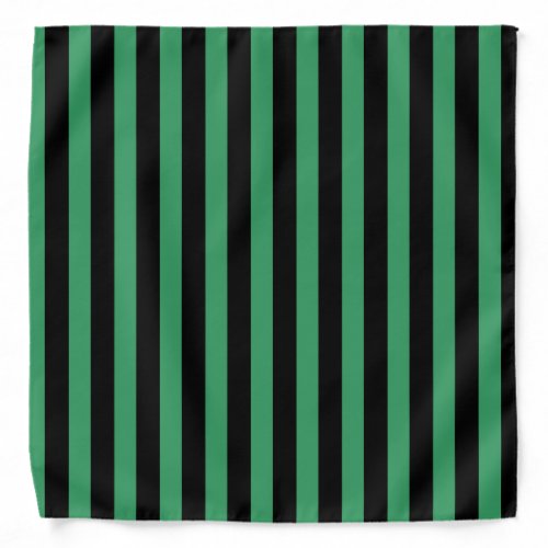 Green and black candy stripes bandana