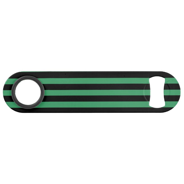 Green and black candy stripes bar key (Back Horizontal)