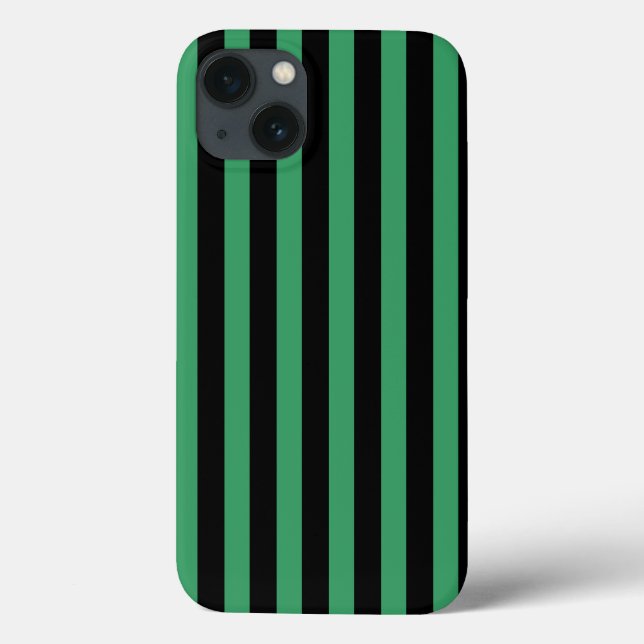 Green and black candy stripes Case-Mate iPhone cas Case-Mate iPhone Case (Back)
