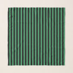 Green and black candy stripes scarf<br><div class="desc">Green and black candy stripes</div>