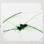 Green and Black Hearts Letterhead (Front/Back)