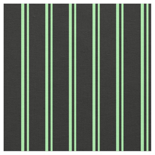Green and Black Lines Pattern Fabric